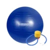 pelota o balón de pilates color azul con inflador